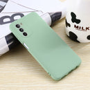 For Motorola Moto G52 4G/G82 Pure Color Liquid Silicone Shockproof Phone Case(Green)