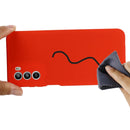 For Motorola Moto G52 4G/G82 Pure Color Liquid Silicone Shockproof Phone Case(Red)