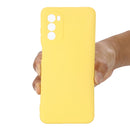 For Motorola Moto G52 4G/G82 Pure Color Liquid Silicone Shockproof Phone Case(Yellow)