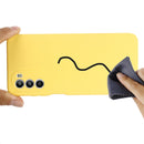 For Motorola Moto G52 4G/G82 Pure Color Liquid Silicone Shockproof Phone Case(Yellow)