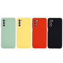 For Motorola Moto G52 4G/G82 Pure Color Liquid Silicone Shockproof Phone Case(Yellow)