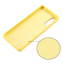 For Sony Xperia 10 IV Pure Color Liquid Silicone Shockproof Phone Case(Yellow)