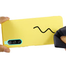 For Sony Xperia 10 IV Pure Color Liquid Silicone Shockproof Phone Case(Yellow)