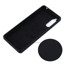For Sony Xperia 10 IV Pure Color Liquid Silicone Shockproof Phone Case(Black)