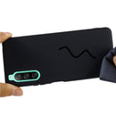 For Sony Xperia 10 IV Pure Color Liquid Silicone Shockproof Phone Case(Black)