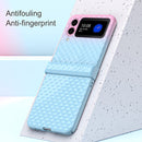 For Samsung Galaxy Z Flip3 5G Rainbow Gradient Hinge Shockproof Phone Case(Pink Green)