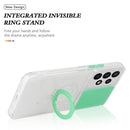 For Samsung Galaxy A23 Sliding Camera Cover Design TPU Protective Phone Case with Ring Holder(Yellow)