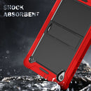 For Lenovo Tab M10 HD Silicone + PC Holder Shockproof Tablet Case(Red+Black)