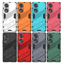 For Honor 70 Punk Armor 2 in 1 PC + TPU Shockproof Case with Invisible Holder(Orange)