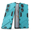 For Honor 70 Punk Armor 2 in 1 PC + TPU Shockproof Case with Invisible Holder(Blue)