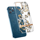 Translucent Electroplating Flower Phone Case For iPhone 14 Pro (Ewha)