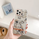 Translucent Electroplating Flower Phone Case For iPhone 14 Pro (Ewha)