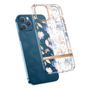 Translucent Electroplating Flower Phone Case For iPhone 14 Pro (Cherry Blossoms)