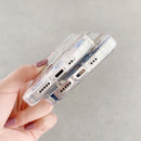 Translucent Electroplating Flower Phone Case For iPhone 14 Max (Cherry Blossoms)