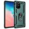 For Galaxy A91 / S10 Lite Shockproof TPU + PC Protective Case with 360 Degree Rotating Holder(Green)