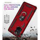 For Galaxy A91 / S10 Lite Shockproof TPU + PC Protective Case with 360 Degree Rotating Holder(Green)