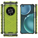 For Honor Magic4 Pro Shockproof Honeycomb PC + TPU Phone Case(Green)