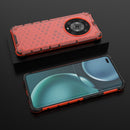 For Honor Magic4 Pro Shockproof Honeycomb PC + TPU Phone Case(Red)
