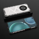For Honor Magic4 Pro Shockproof Honeycomb PC + TPU Phone Case(White)