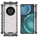 For Honor Magic4 Pro Shockproof Honeycomb PC + TPU Phone Case(White)