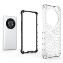 For Honor Magic4 Pro Shockproof Honeycomb PC + TPU Phone Case(White)