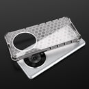For Honor Magic4 Pro Shockproof Honeycomb PC + TPU Phone Case(White)