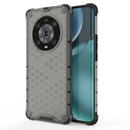 For Honor Magic4 Pro Shockproof Honeycomb PC + TPU Phone Case(Black)