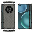 For Honor Magic4 Pro Shockproof Honeycomb PC + TPU Phone Case(Black)