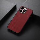 For iPhone 14 Pro Max Carbon Fiber Texture Phone Case (Red)