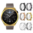 For Huawei Watch GT3 Pro 43mm Electroplating Full Coverage TPU Watch Case(Transparent)