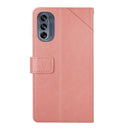 For Motorola Moto G62 5G Y Stitching Horizontal Flip Leather Phone Case(Rose Gold)