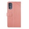 For Motorola Moto G62 5G Y Stitching Horizontal Flip Leather Phone Case(Rose Gold)