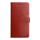 For Motorola Moto G62 5G Y Stitching Horizontal Flip Leather Phone Case(Brown)