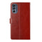For Motorola Moto G62 5G Y Stitching Horizontal Flip Leather Phone Case(Brown)