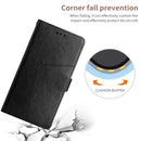 For Motorola Moto G62 5G Y Stitching Horizontal Flip Leather Phone Case(Black)