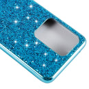 For Galaxy S20 Ultra Plating Glittery Powder Shockproof TPU Protective Case(Silver)