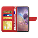 For Motorola Moto G42 Skin Feel Butterfly Peony Embossed Leather Phone Case(Red)