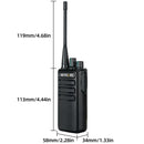 1 Pair RETEVIS RB29 FRS Free-license Two Way Radio Walkie Talkie(Black)
