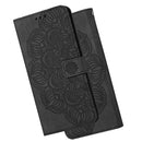 For Samsung Galaxy A13 5G Mandala Embossed Flip Leather Phone Case(Black)