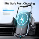 JOYROOM JR-ZS245 Car Air Outlet 15W Wireless Charger Phone Holder(Black)