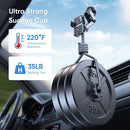 JOYROOM JR-ZS246 Car Dashboard 15W Qi Dual-Coil Wireless Charger Phone Holder(Black)