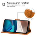 For Motorola Moto G42 Leather Phone Case(Brown)