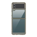 For Samsung Galaxy Z Flip4 5G Colorful Series Acrylic + TPU Phone Case(Transparent Grey)