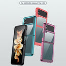 For Samsung Galaxy Z Flip4 5G Colorful Series Acrylic + TPU Phone Case(Transparent Grey)