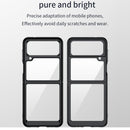 For Samsung Galaxy Z Flip4 5G Colorful Series Acrylic + TPU Phone Case(Transparent Blue)