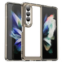For Samsung Galaxy Z Fold4 5G Colorful Series Acrylic + TPU Phone Case(Transparent Grey)