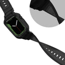 Integrated TPU Watch Band For Apple Watch Series 8&7 45mm / SE 2&6&SE&5&4 44mm / 3&2&1 42mm(Black)