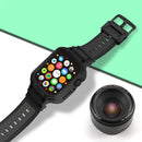 Integrated TPU Watch Band For Apple Watch Series 8&7 45mm / SE 2&6&SE&5&4 44mm / 3&2&1 42mm(Black)
