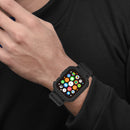 Integrated TPU Watch Band For Apple Watch Series 8&7 45mm / SE 2&6&SE&5&4 44mm / 3&2&1 42mm(Black)