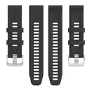 For Garmin Descent G1 / Forerunner 745/945/935 / Approach S62 Solid Color Silicone Watch Band(Black)